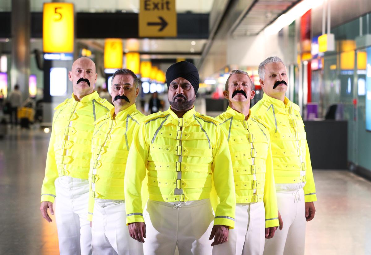 Download Image - Heathrow and British Airways celebrate Freddie Mercury's birthday ahead of Queen movie, Bohemian Rhapsody, release picture