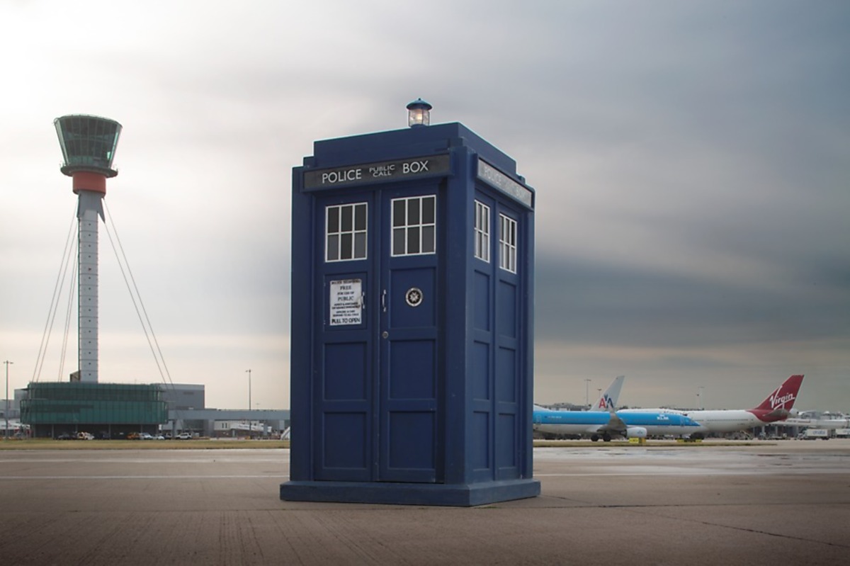Download Image - The Tardis Lands at Heathrow picture