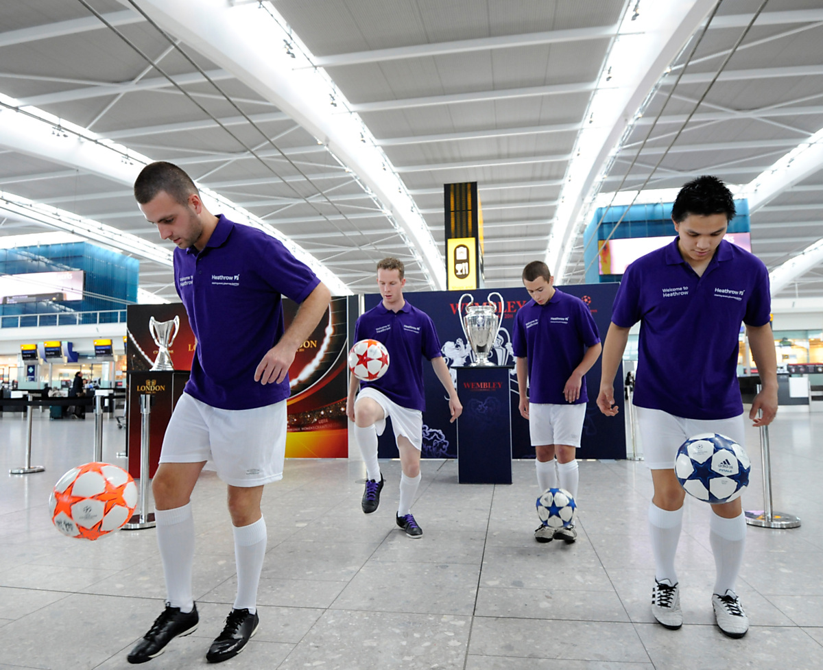 Download Image - Footbll exhibition for wemble champions league final picture