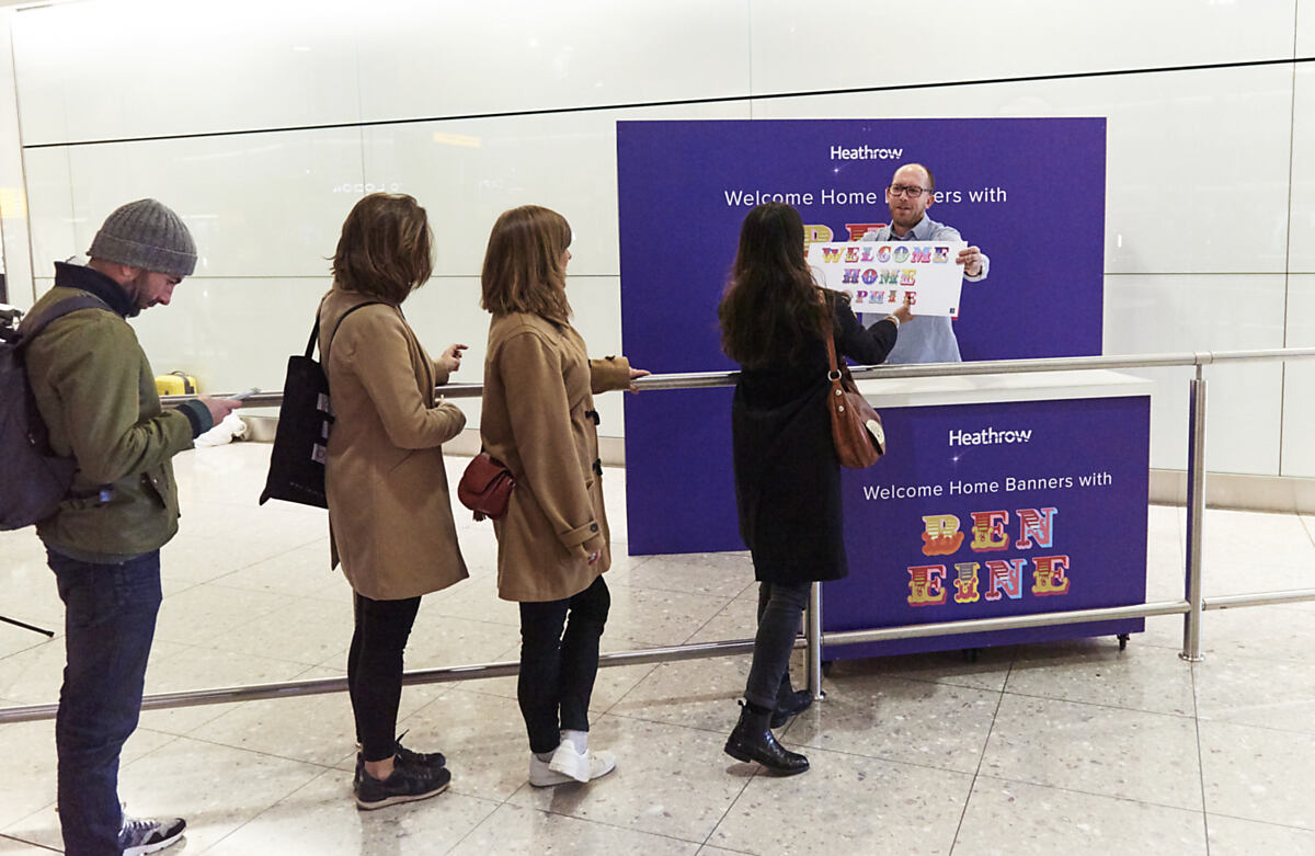 Download Image - Welcome home banners with ben Eine 1 picture