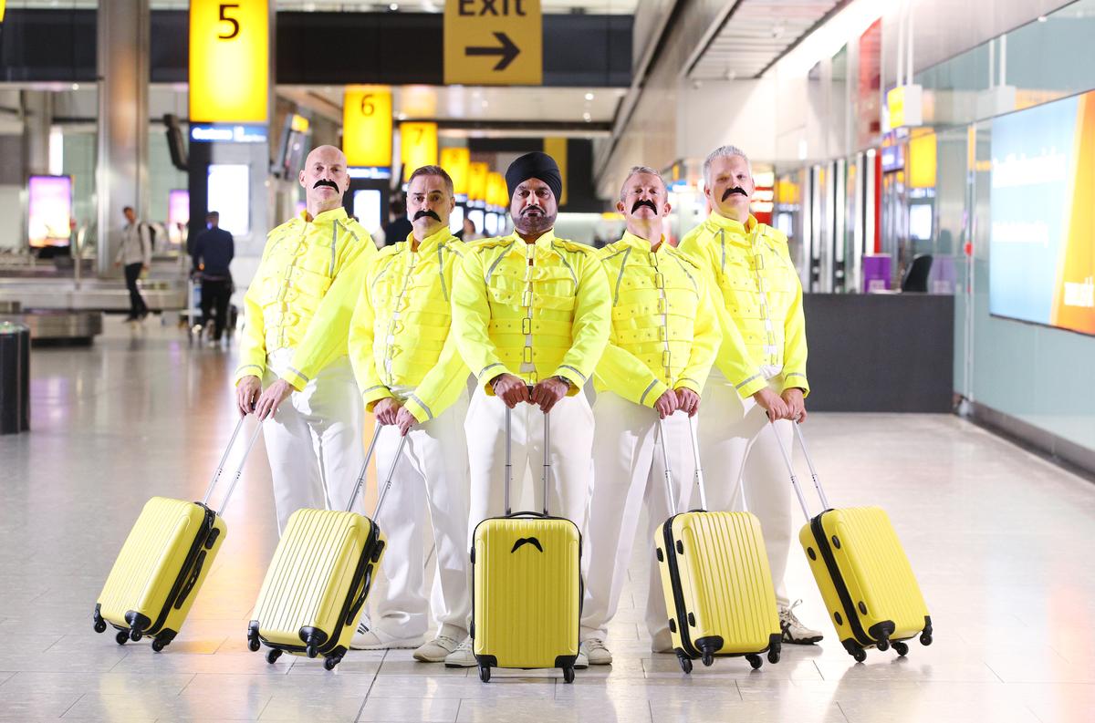 Download Image - Heathrow and British Airways celebrate Freddie Mercury's birthday ahead of Queen movie, Bohemian Rhapsody, release picture
