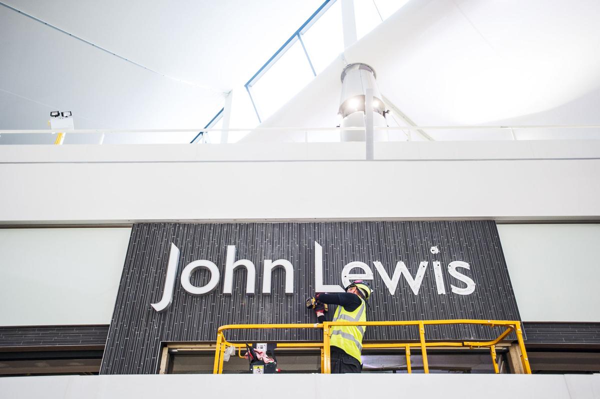 Download Image - John Lewis signage fit out picture