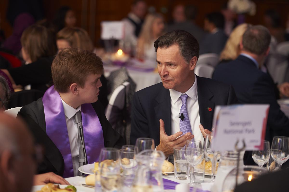 Download Image - Heathrow CEO John Holland-Kaye and Graduate Luke join for dinner picture