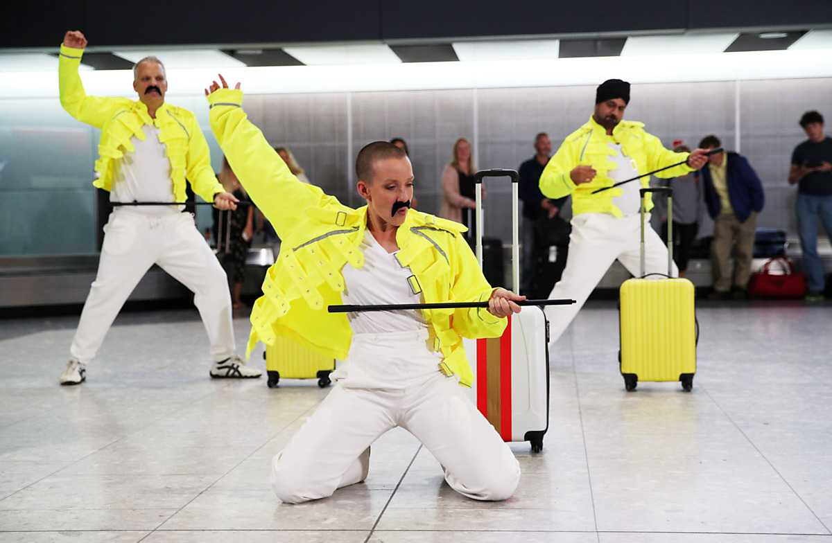 Download Image - Heathrow and British Airways celebrate Freddie Mercury's birthday ahead of Queen movie, Bohemian Rhapsody, release picture
