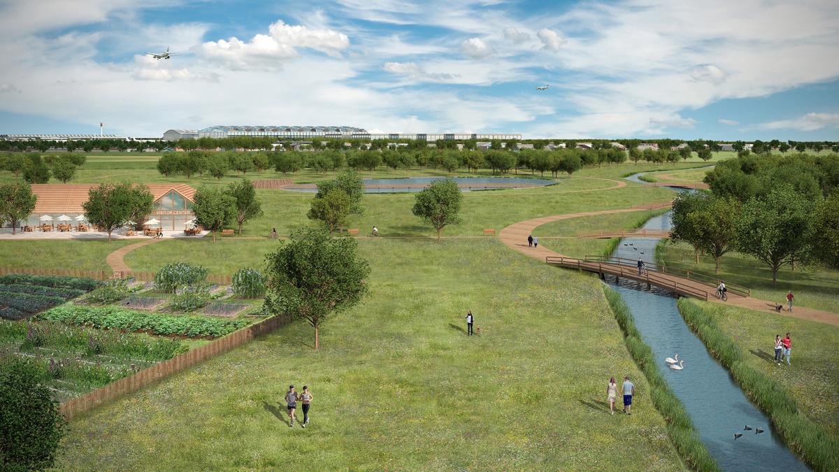 Download Image - Green spaces Heathrow picture