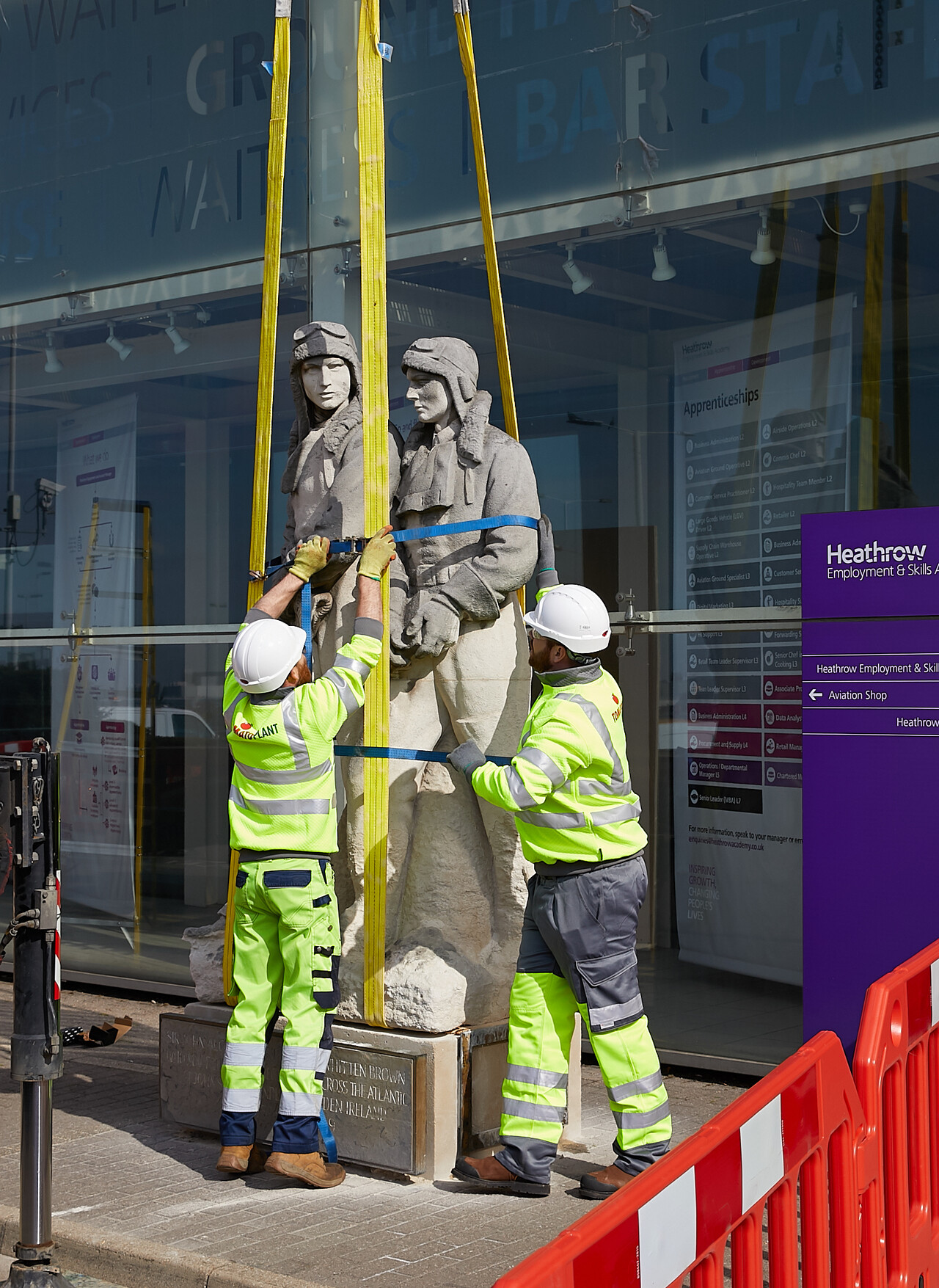 Heathrow’s Alcock and Brown sculpture travels to Ireland to mark the centenary of the first non stop transatlantic flight picture