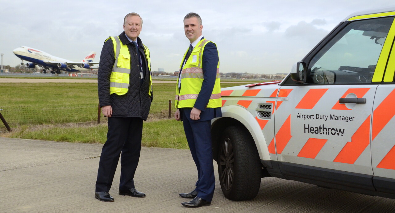 Kevan Jones MP with the Airport Duty Manager