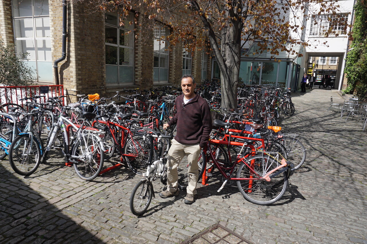 Ali Jafarey, Heathrow's first cycle officer