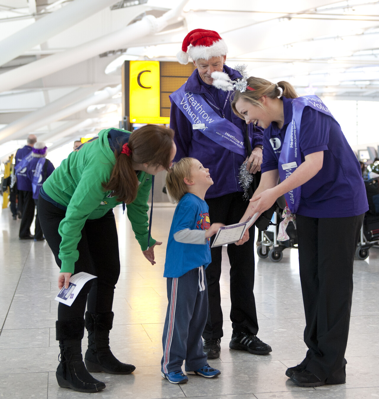 London 2012 volunteers return for Heathrow’s Christmas getaway picture