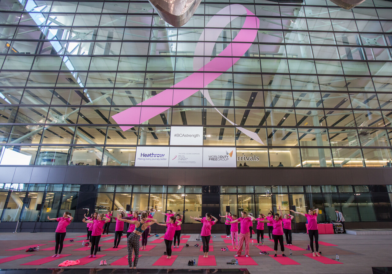The Estee Lauder Companies, Heathrow and World Duty Free Group partner in support of The Estee Lauder Companies’ Breast Cancer Awareness Campaign picture