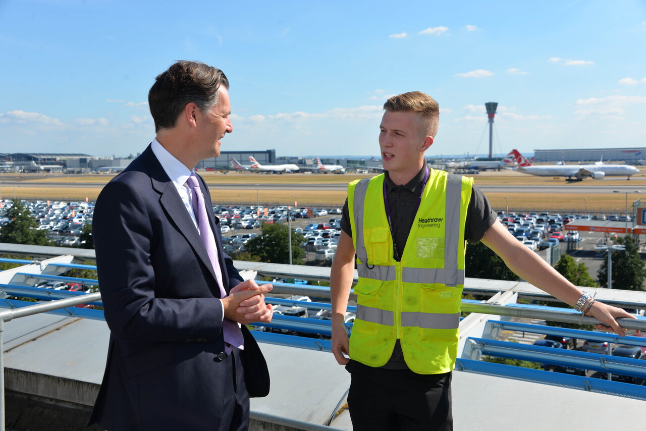 Heathrow CEO with Apprentice