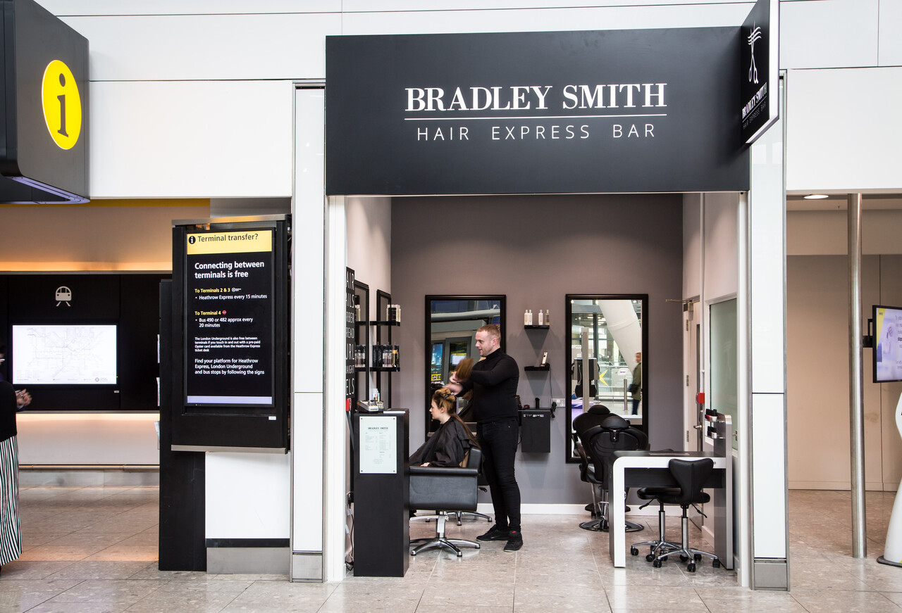 Now landing at Heathrow Terminal 5: Britain's first blow dry bar for Arrivals picture