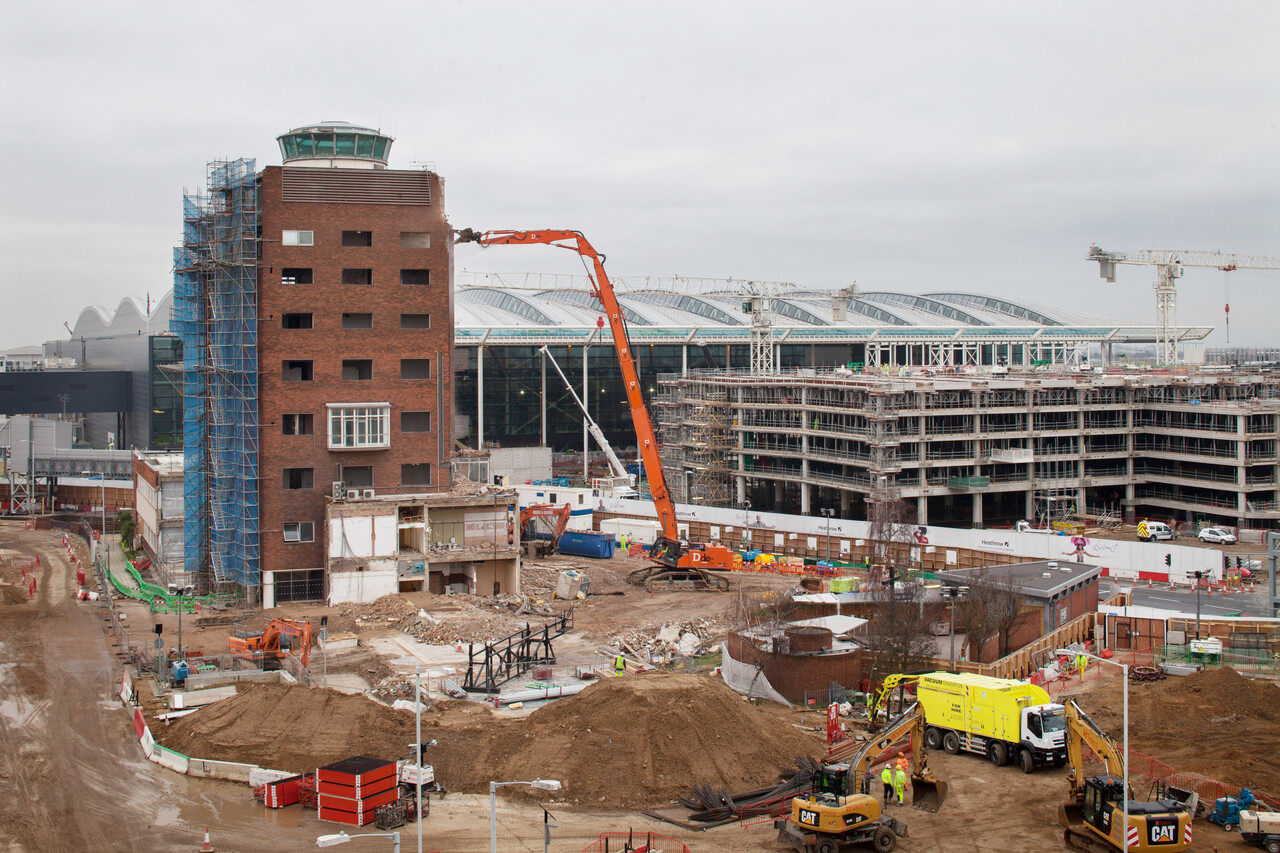 Old control tower demolition picture