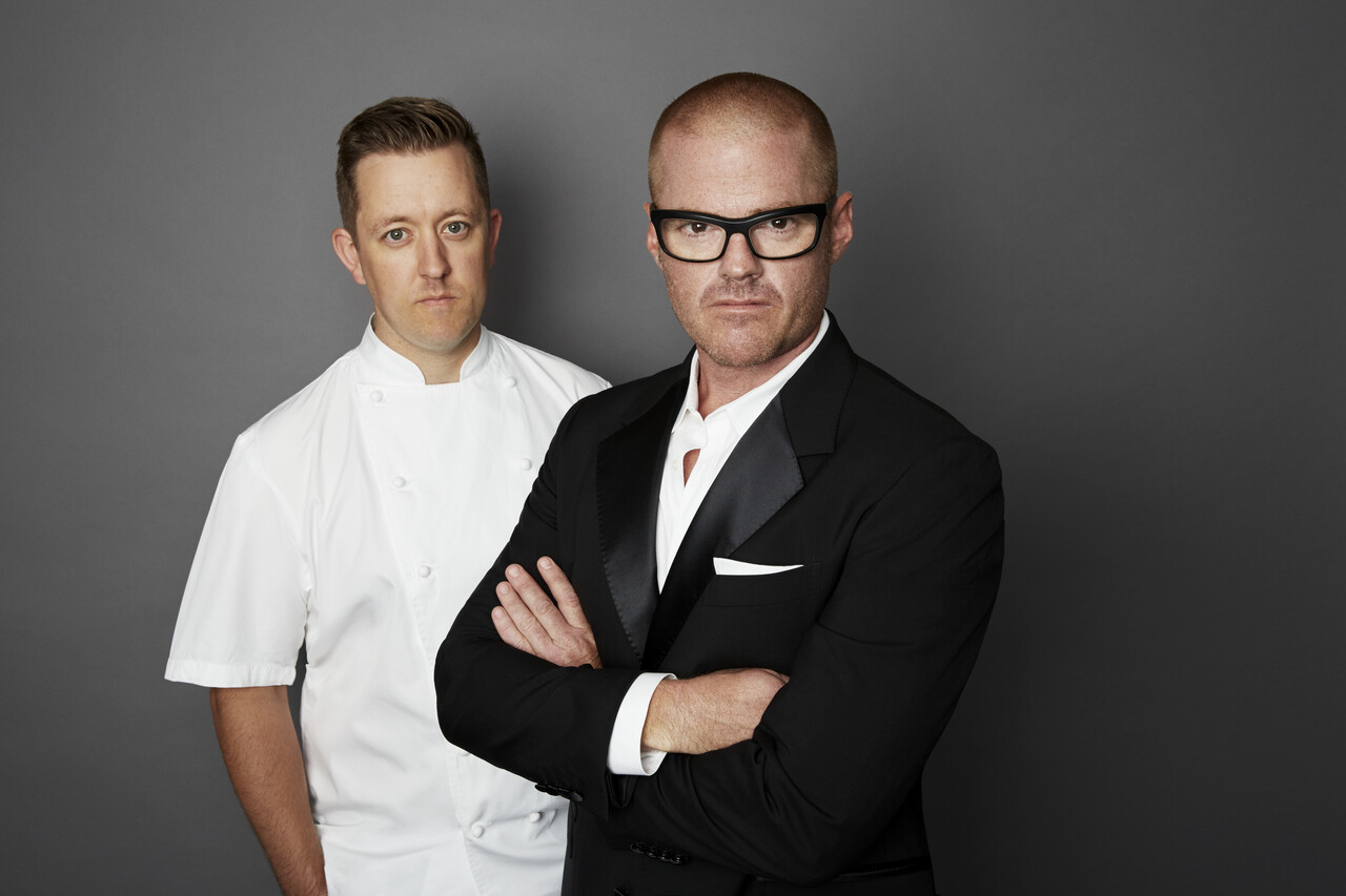 Heston Blumenthal (right) and Ashley Palmer-Watts (photo credit Alisa Connan)