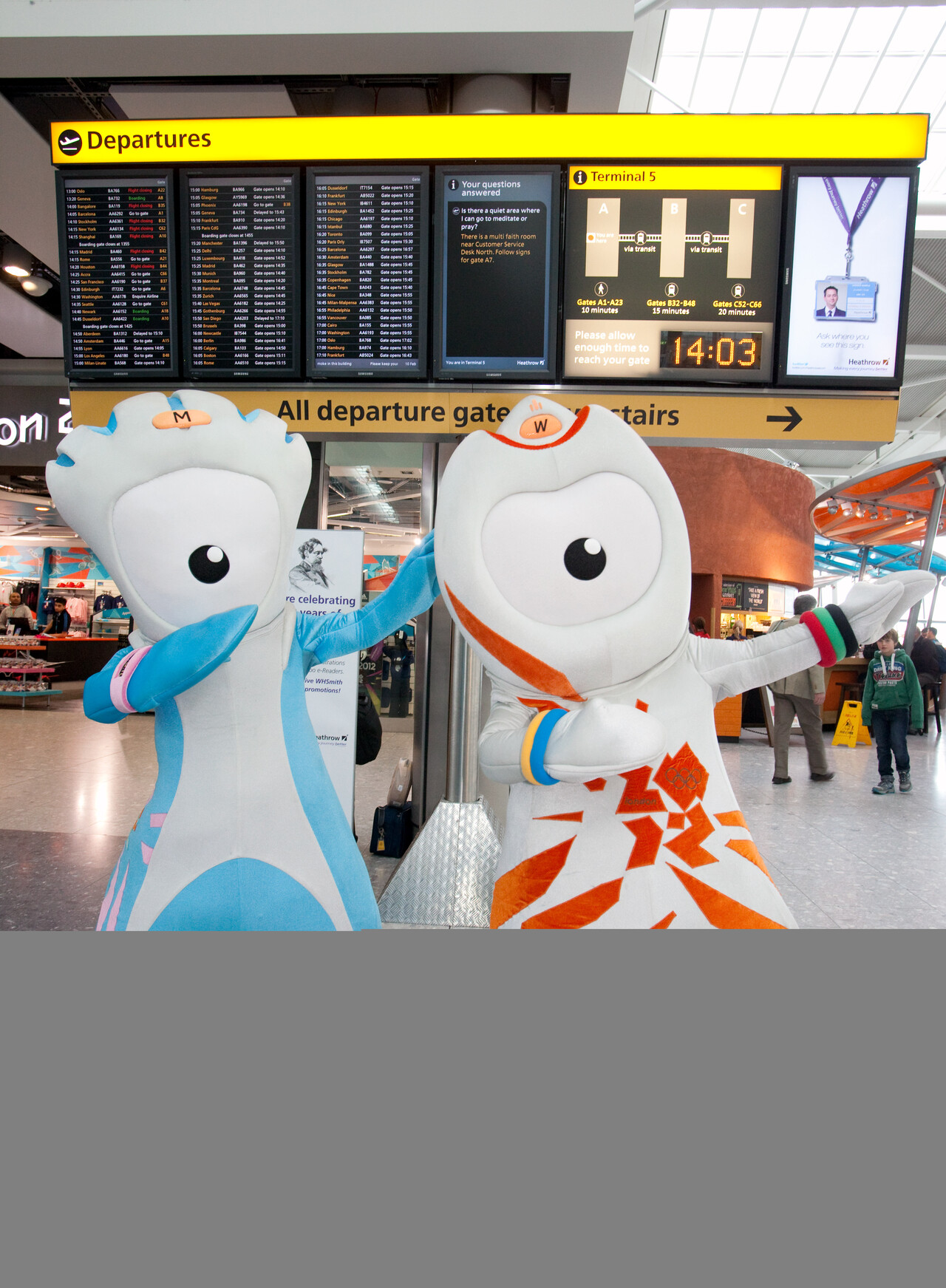 An Olympic welcome at Heathrow picture
