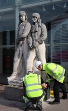 Heathrow’s Alcock and Brown Sculpture travels to Ireland to mark the centenary of the first non stop transatlantic flight
