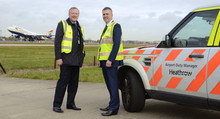 Kevan Jones MP with the Airport Duty Manager