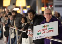 Martine McCutcheon surprises passengers at Heathrow with a Love Actually moment