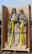 Heathrow’s Alcock and Brown Sculpture travels to Ireland to mark the centenary of the first non stop transatlantic flight