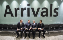 Qantas Flight 9 (QF9) has landed at Heathrow International Airport