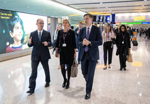 CT scanner 2 - Heathrow CEO John Holland-Kaye (right); Aviation Minister Baroness Vere (Centre)
