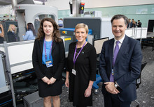CT scanner 3 - Heathrow CEO John Holland-Kaye (right); Aviation Minister Baroness Vere (Centre)