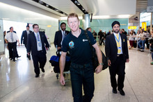 Tim Peake lands at Heathrow 3