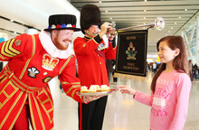 Heathrow brings a taste of the royal wedding to arriving passengers