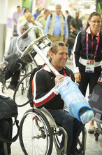 Paralympic arrivals