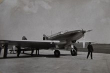 Fairey Battle 300 M.P.H Medium Bomber taken in between test flights at Heath Row Aerodrome
