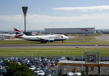Northern runway and control tower