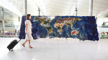 Heathrow and Royal Botanic Gardens, Kew reveal 6m x 2m hand-woven installation