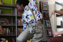 Delight in Libraries dancer