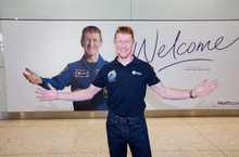 Tim Peake lands at Heathrow 2