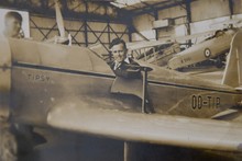 750 c.c “Douglas Sprite” engine. “Tipsy” sporting single seater at Heath Row